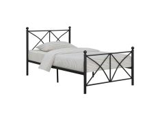 Hart Full Metal Bed in Matte Black