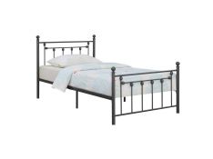 Canon Twin Metal Panel Bed in Gunmetal