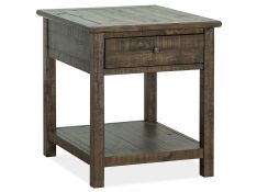 Smithton Rectangular End Table In Dark Chocolate