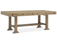 Lynnfield Trestle Dining Table in Weathered Fawn