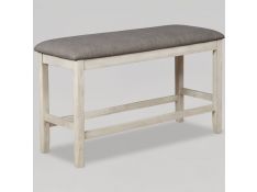 Nina Counter Height Bench in Natural