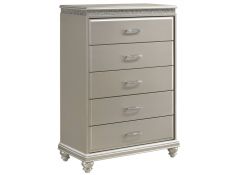 Valiant 5 Drawer Chest in Champagne