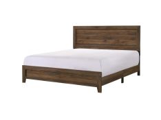 Millie King Panel Bed in Brown Cherry