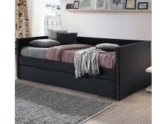 Sadie Daybed in Black Velvet