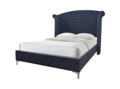 Lucinda Queen Bed in Dark Grey