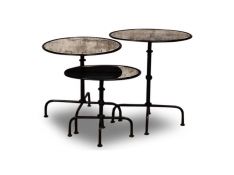 Crossings The Underground Accent Table of 3 in Iron and Mirror