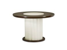 Paris Chic Round Dining Table in Espresso