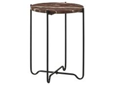Latifa Accent Table in Red and Black
