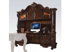 Versailles Computer Desk and Hutch in Cherry Oak