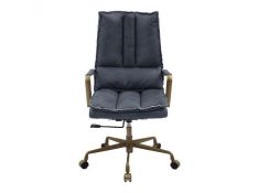 Tinzud Office Chair in Gray Leather