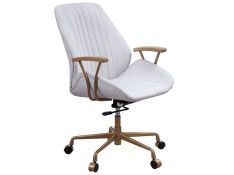 Argrio Office Chair in Vintage White Finish
