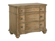 Weston Hills 3-Drawer Bachelor Chest in Light Wood Finish