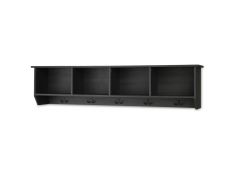 Mansi 4-Cubby Wall Shelf in Gray