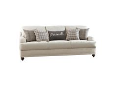 Glenn Cushion Back Sofa in Light Grey