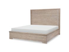 Westwood King Panel Bed in Weathered Oak