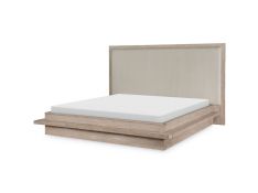 Westwood Queen Upholstered Bed in Weathered Oak