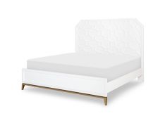 Chelsea by Rachael Ray Queen Lattice Panel Bed in Bright White