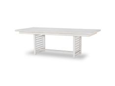 Edgewater Trestle Table in Sand Dollar White