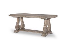 Sorona Trestle Table in Aged Biscotti