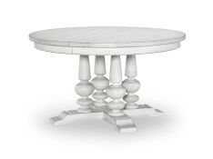 Cottage Park Round Table in Aged White