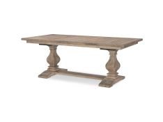 Monteverdi by Rachael Ray Rectangular Trestle Table in Sun-Bleached Cypress Finish