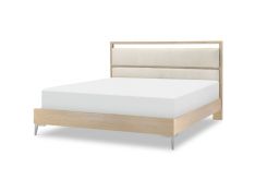 Biscayne California King Upholstered Panel bed in Blonde Malabar