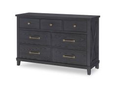 Flatiron 7-Drawer Dresser in Black