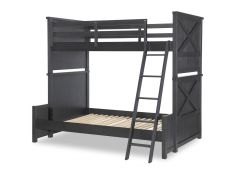 Flatiron Twin over Full Bunk Bed in Black