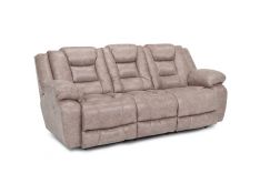 Hayworth Power Reclining Sofa with Power Headrest in Whitman Pebble