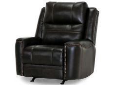 Huxley Dual Power Rocker Recliner with USB in Vienna Shale