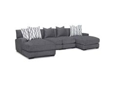 Journey Sectional Chaise in Merriville Graphite