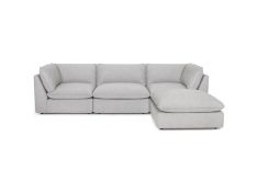 Boston 4 Piece Modular Sectional in Oakbrook Marble