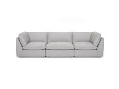 Boston 3 Piece Modular Sectional in Oakbrook Marble