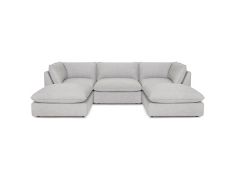 Boston 5 Piece Modular Sectional in Oakbrook Marble