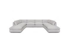 Boston 8 Piece Modular Sectional in Oakbrook Marble