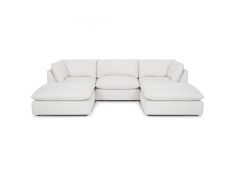 Boston 5 Piece Modular Sectional in Oakbrook Oyster