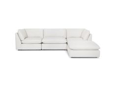 Boston 4 Piece Modular Sectional in Oakbrook Oyster