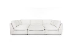 Boston 6 Piece Modular Sectional in Oakbrook Oyster