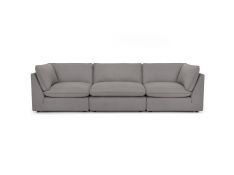 Boston 3 Piece Modular Sectional in Dream Slate