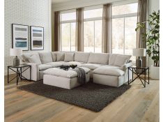 Harper Sectional Living Room Set in Oyster