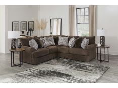 Galaxy Modular Sectional Living Room Set in Chocolate