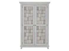 River Place Armoire in Riverstone White