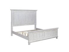 River Place King Panel Bed in Riverstone White