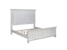 River Place Queen Panel Bed in Riverstone White