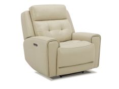 Carrington Triple Power Swivel Glider Recliner in Baja Stone