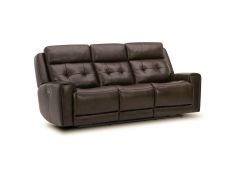 Carrington Triple Power Sofa in Dark Brown