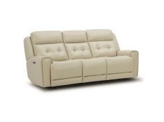 Carrington Triple Power Sofa in Baja Stone