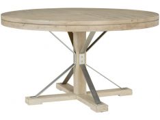 Maddox Round Dining Table in Biscotti