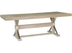 Maddox Trestle Dining Table in Biscotti