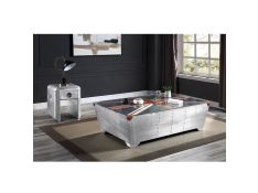 Brancaster Rectangular Coffee Table in Aluminum